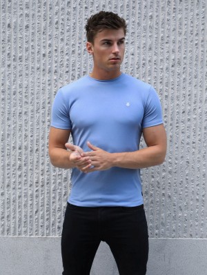 Blakely Torbora T-Shirt Hellblau | 8372QAVNL