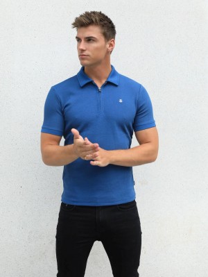 Blakely Toulon Textured Polo Blau | 1879IUSVM