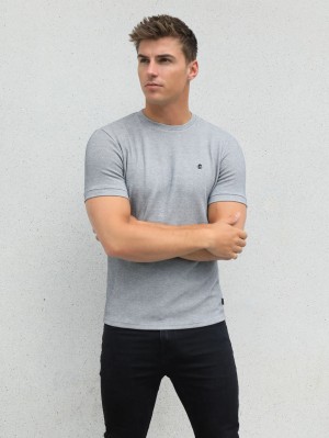 Blakely Toulon Textured T-Shirt Grau | 5409FCOLH
