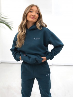 Blakely Universal Women's Relaxed Hoodie Grün | 0538IYVUH