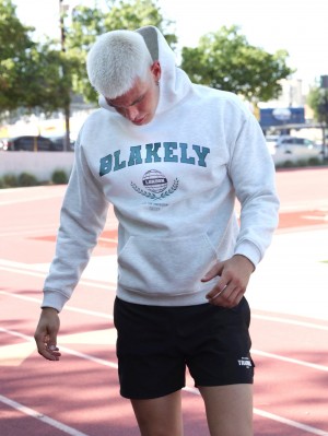 Blakely Varsity Relaxed Hoodie Weiß | 9754UCYIE